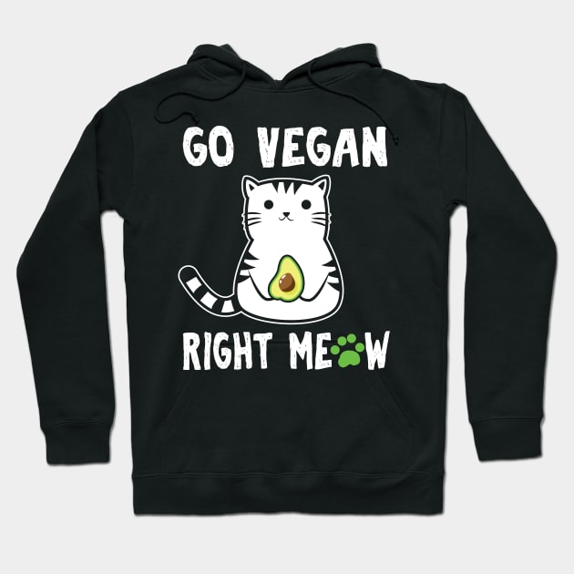 Go Vegan or AvoGato Hoodie by KsuAnn